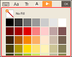 figure: Fill Color palette