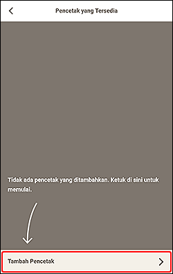 gambar: Layar Pencetak yang Tersedia