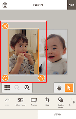 figur: Skjermbildet for redigering av elementer