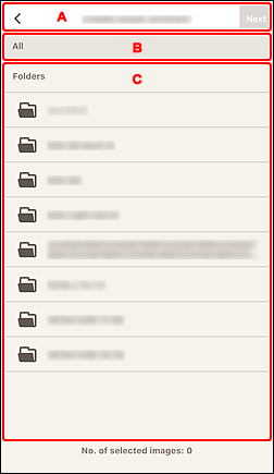 rysunek: Ekran wyboru fotografii