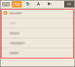 rysunek: paleta czcionki
