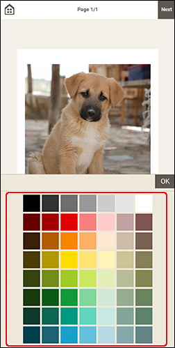 figure: Background Colors palette