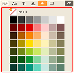 figure: Fill Color palette