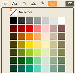 figure: Border Color palette