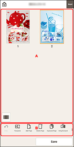 Imagen: pantalla de edición de elementos