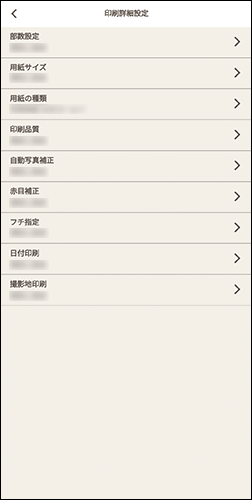 図：印刷詳細設定画面