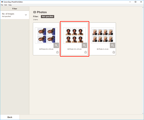 figura: Schermata ID foto