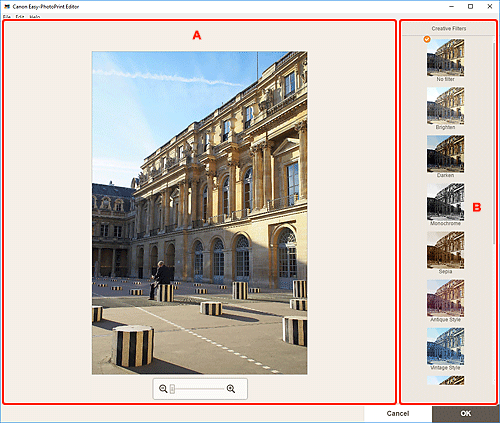 figur: Skärmen Creative-filter