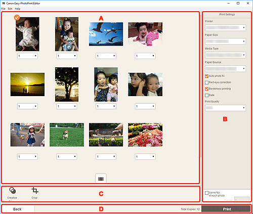 figur: fönstret Utskriftsinställningar