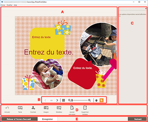 figure&nbsp;: Écran d'édition d'éléments