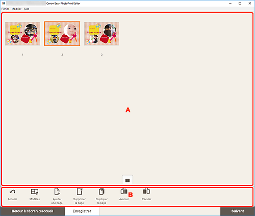 figure&nbsp;: Écran d'édition d'éléments