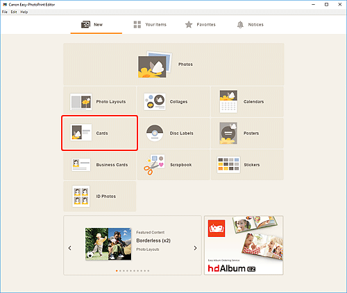 figura: Schermata Nuovo