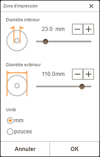 figure : Écran Étendue de page