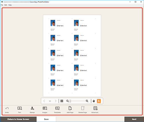 Imagen: pantalla de edición de elementos