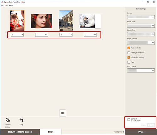 Imagen: pantalla Configuración de impresión