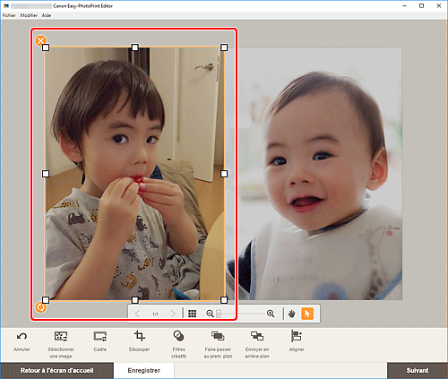 figure : Écran d'édition d'éléments