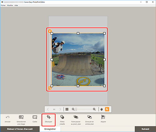 figure : Écran d'édition d'éléments
