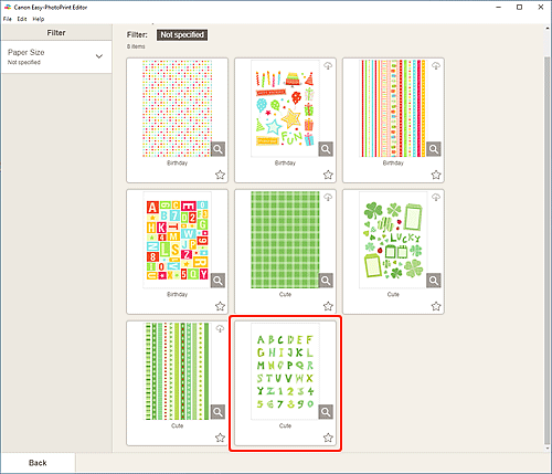 figura: Schermata Album di ritagli