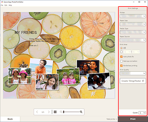 rysunek: Ekran Ustawienia drukowania
