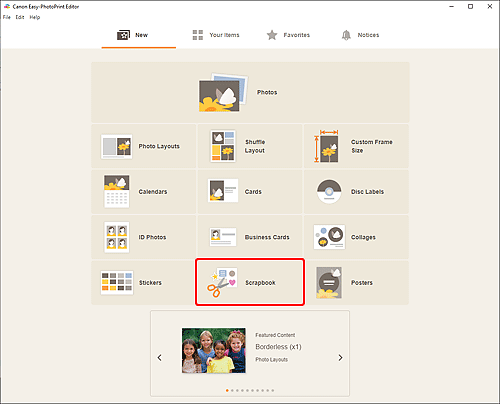 ภาพ: หน้าจอ "สร้าง"