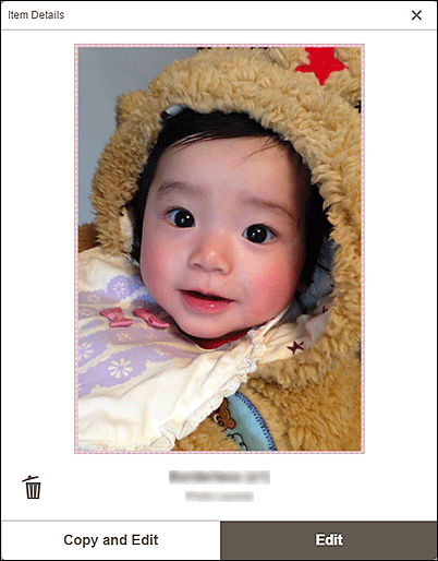 ภาพ: หน้าจอ "รายละเอียดรายการ"