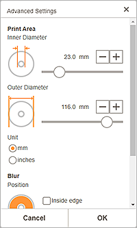 figure: Advanced Settings screen