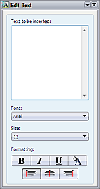figure: Edit Text window