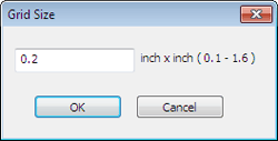 figure: Grid Size dialog box