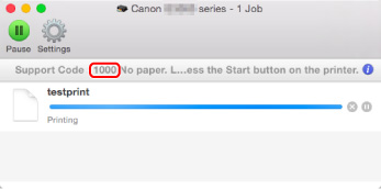slika: zaslon s sporočilom o napaki