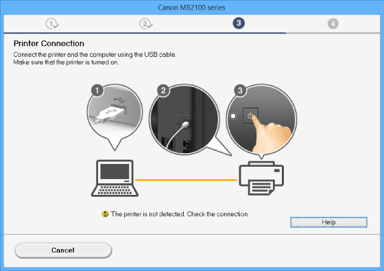 figure: Printer Connection screen