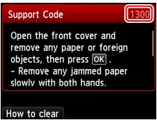 figure: Error message screen