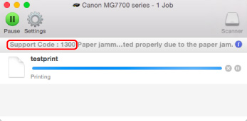 joonis: tõrketeate ekraan
