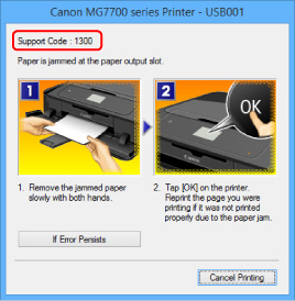 figura: Ecranul mesajului de eroare