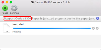 figur: Felmeddelandeskärm
