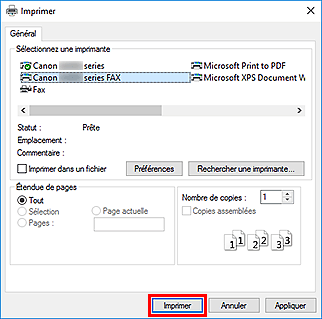 figure : boîte de dialogue Imprimer