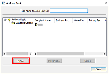 şekil: Adres Defteri iletişim kutusu