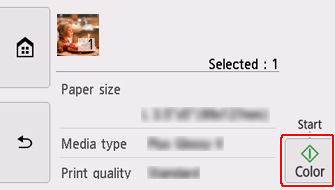 figure: Printer screen