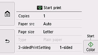 figure: Printer screen
