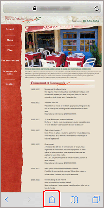 figure&nbsp;: Écran iOS