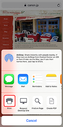 Obrázok: obrazovka systému iOS