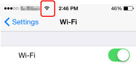 เสาอากาศ Wi-Fi ของ iOS