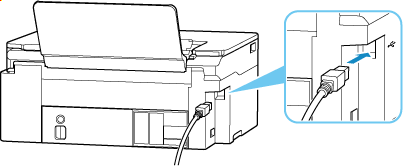 printer med USB-kabel