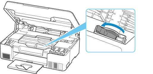 Canon : Manuels PIXMA : MG3000 series : Nettoyage de l'intérieur de l' imprimante (nettoyage de la platine inférieure)