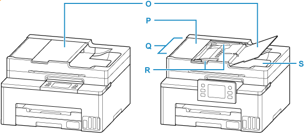 Billede, som viser printerens forside