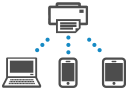 Connecting a smartphone/tablet/computer to the printer