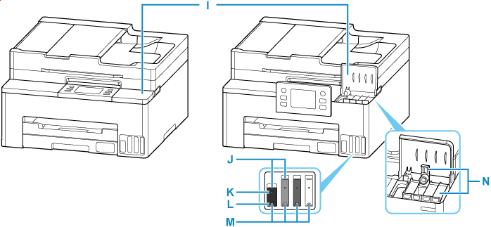 Image showing the front of the printer