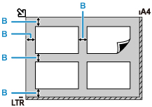 Image showing position of the diagonally striped areas