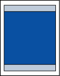 Image showing the position of the recommended print area and the printable area