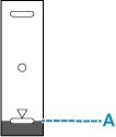 Image showing ink nearing the lower limit line