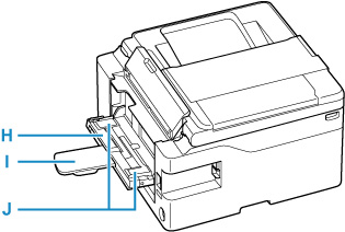 Image showing the rear of the printer